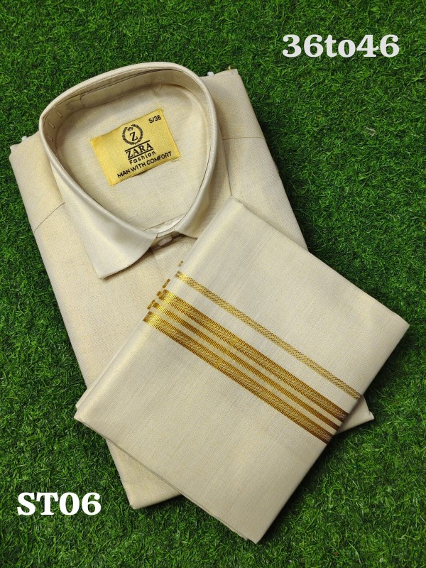 Tissue Dhoti set