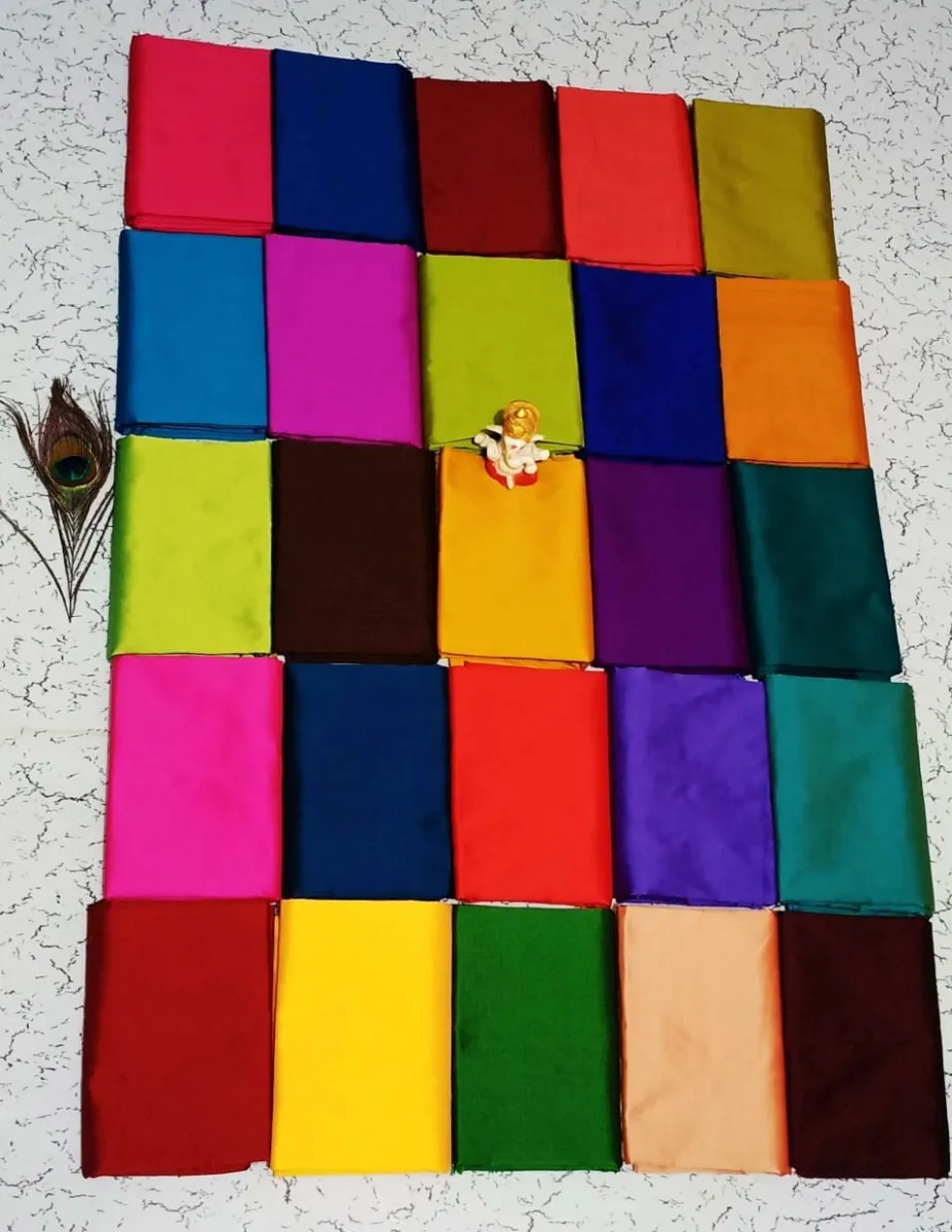 Plain Silk cotton blouse 25 peice