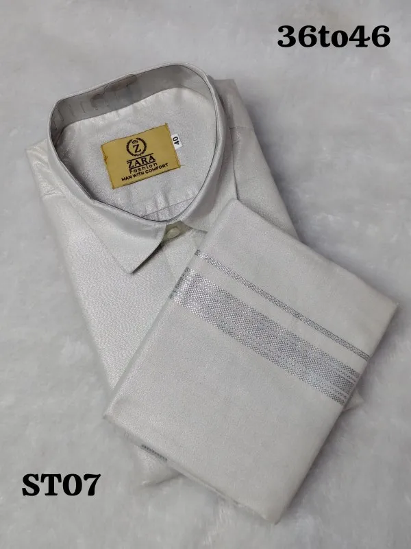 Tissue Dhoti set