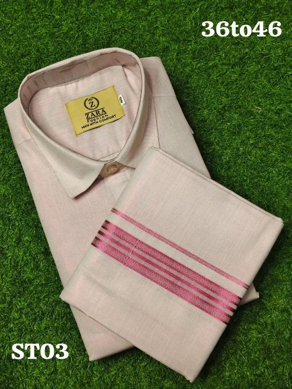 Tissue Dhoti set