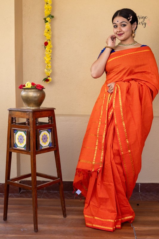 Checked Kalyani cotton sarees