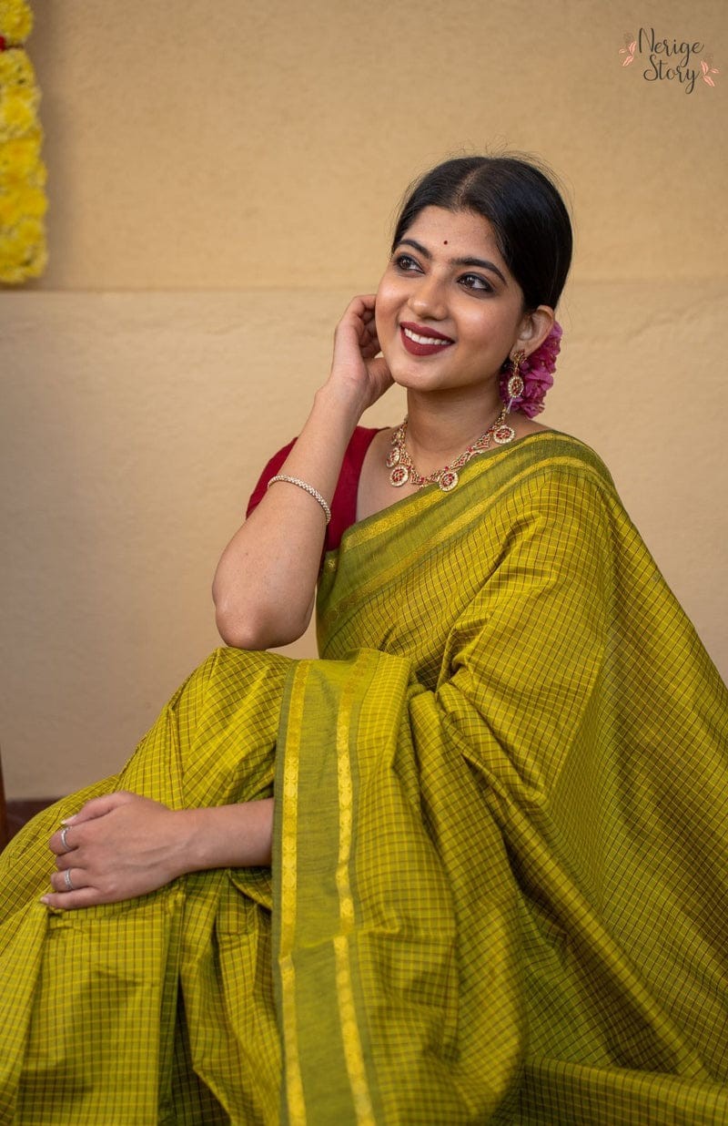 Checked Kalyani cotton sarees